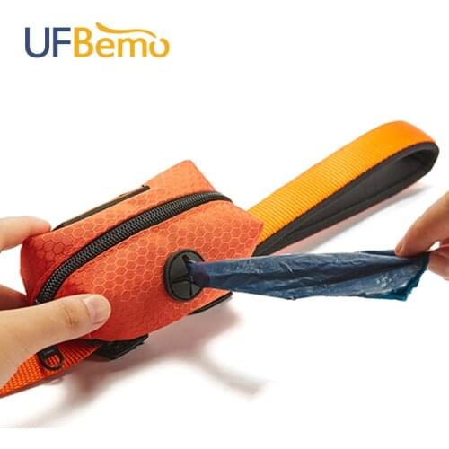 UFBemo Portable Dogs Garbage Bags Holder Poops Dispenser Outdoor Waterproof Treat Training Bag Pets Accessories for Dog Supplies