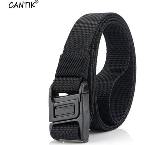 CANTIK New Unisex Leisure Light Neutral Belt Hard Plastic Buckle Nylon Belt Multi Color Accessories Female & Male 2.5 cm CBCA177
