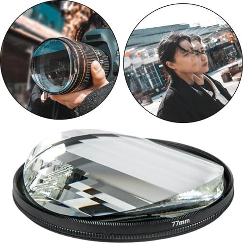 77mm Glass Filter Handheld Kaleidoscope Camera Filter Colorful Prism Camera Filter Accessories For SLR Accessories