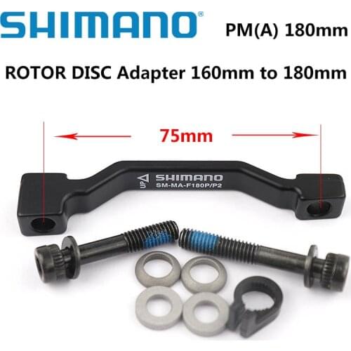 SHIMANO Original Disc Brake Adapter PM A pillar Disc Brake Bracket For 180mm 203mm Rotor RT86 RT81 RT56 shimano F180P/P2 F203P/P