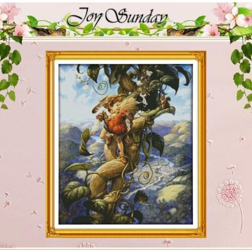 BIG!! Tale of Magic Bean Counted Cross Stitch cartoon Cross Stitch 11CT 14CT Cross-Stitch Kit Handmade Embroidery for Needlework