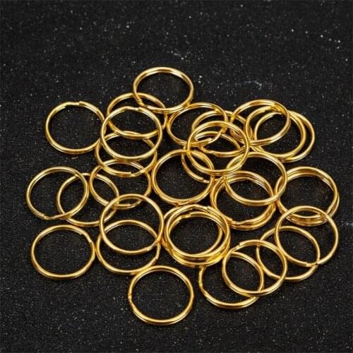 100pcs/lot 25mm Keychain Circle Keyring Findings Fit DIY Keychain Rings Circles Accessories