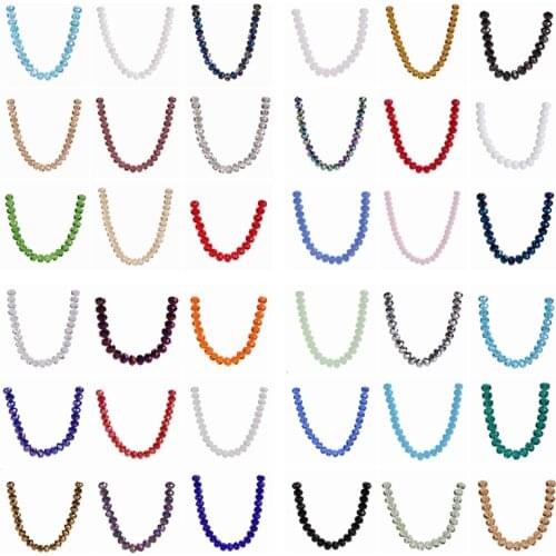 100/600pcs 3x2mm mini Crystal Roundle Glass Beads Austria Faceted Loose Spacer Round Beads For DIY Craft for Jewelry Making