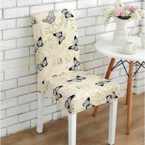 Stripped Cross Pattern Chair Covers Spandex Dining Room Stretch Seat Cover Chair Protective Case for Restaurant