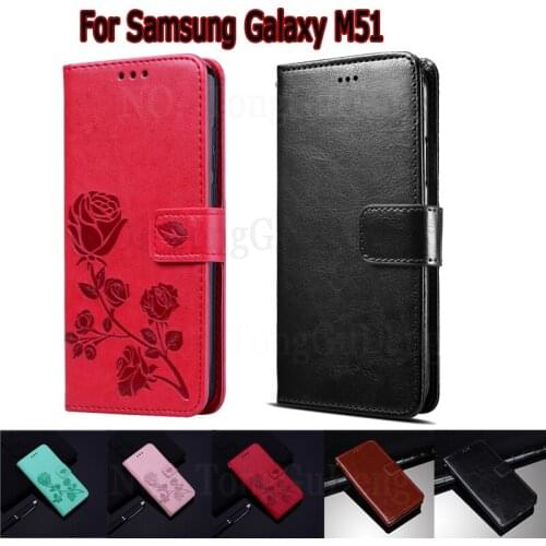Phone Case For Samsung M51 SM-M515F Cover Flip Leather Book Funda For Samsung Galaxy M51 Case Wallet Shell Etui Hoesje Bag
