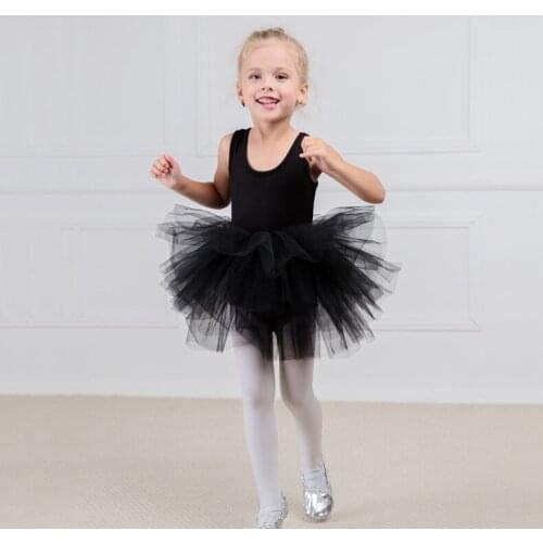 Childrens Wear 2020 New Girls Ballet Dance Summer Sleeveless Puff Dress