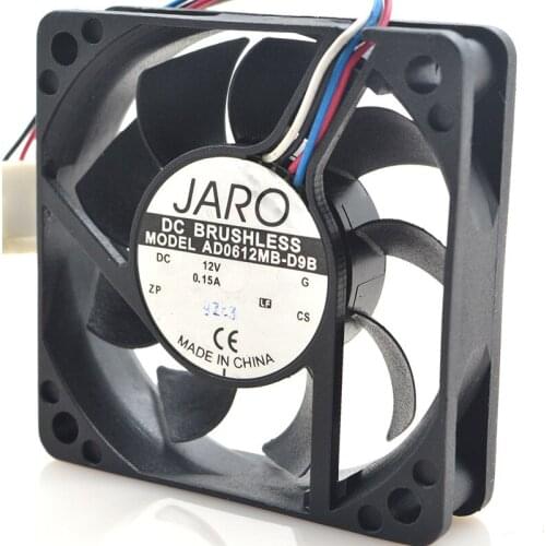 FOR JARO AD0612MB-D9B 12V 0.15A 6010 6CM Ultra-quiet cooling fan