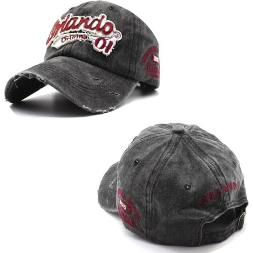 Fashion New Men Washed Cotton Baseball Caps Women Summer Snapback Sports Sun Cap Letter Embroidery Adjustable Trucker Unisex Hat