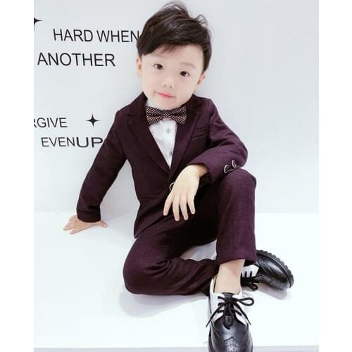 Boys suits for weddings Prom Kids Suits solid Wedding Suits Kids clothes Big Children Clothing suit Boy Formal Classic Costume