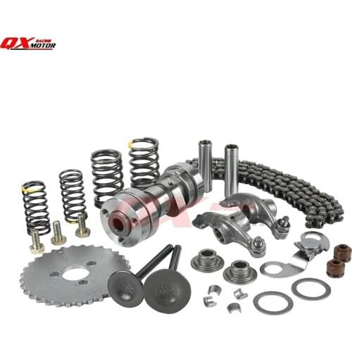 LF125 Motorcycle Cylinder Head Parts Camshaft Intake Exhaust Valve Springs Rocker Timing Chain For Lifan 125cc Horizontal Engine