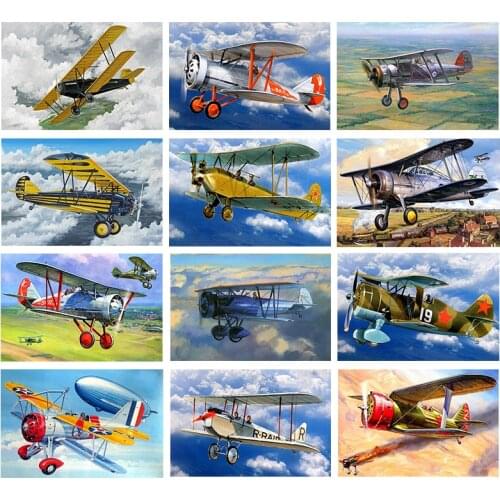 American Style Airplane Fighter Metal Signs Aircraft Wall Sticker Vintage Painting Poster Pub Bar Room Decor