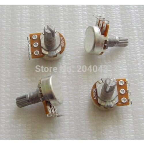 Donlis A250K/B250K/A500K/B500K mini guitar pots 15mm handle guitar control pots Volume Potentiometers Guitar Parts