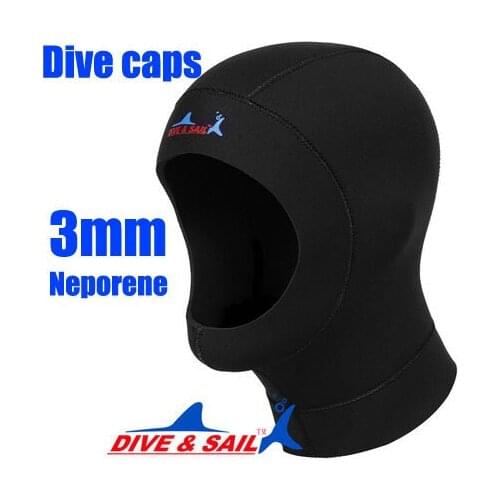 3mm Neoprene Scuba diving caps Equipment Snorkeling hat Underwater deep Keeping warm Tie bound hair Heat preservation Sunscreen