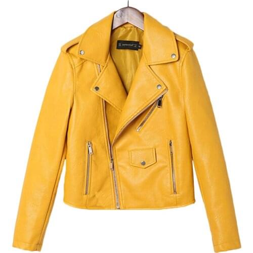 Autumn winter leather Jacket Women Washed leather Jackets short locomotive PU leather Jackets Female Tooling leather Overcoat