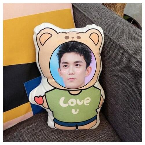 Wu Lei Pillow Real Photos Waiting Surrounding Shaped Pillow Cartoon Doll Doll Waist Cushion Home Decor Pillow Star Souvenir