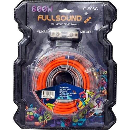 FULLY G-506C 8 GA AUTO ANFİ CABLE SET * MAGICVOICE MV-2760