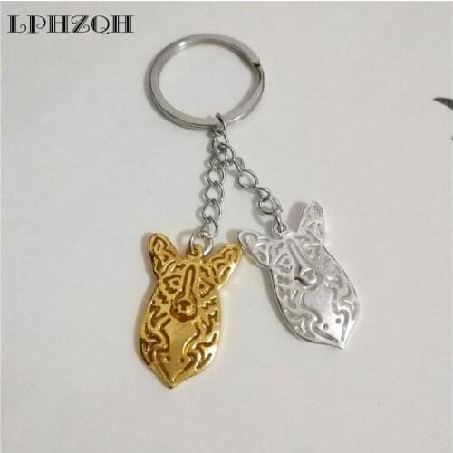 Dropship Fashion Dog Jewelry Key Chain Cardigan Welsh Corgi Cute Bag Charm Pendant For Women Men Girls Gift Keyring Jewelry