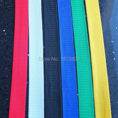 25 Yard 25mm 1'' Webbing Strap Polypropylene PP Belt Buckles 6 Colors Choice