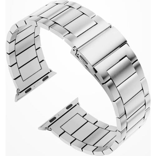Stainless Steel Butterfly Watchband for Apple Watch Band 38mm 40mm 42mm 44m for Apple iWatch 1 2 3 4 5 Strap Bracelet