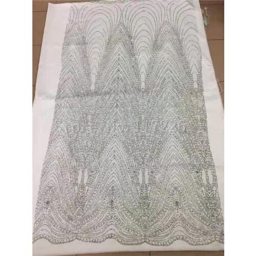 High quality switzerland lace fabric Newest African Lace Fabric JRB-82732 with glitter sequins for clothes decoration