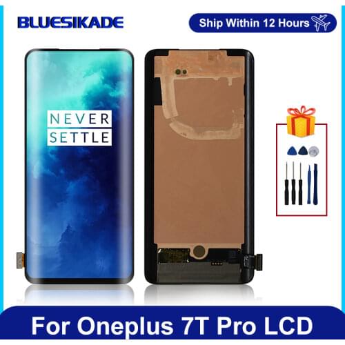 Original 6.67" AMOLED For One Plus 7T Pro LCD Display Touch Screen Digitizer For OnePlus 7T Pro LCD HD1911 Replacement Parts