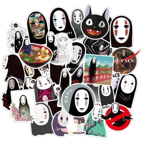 10/30/50PCS Faceless Comic Car Graffiti Sticker Water Removable Trolley Case Notebook Sticker Car Decoration Toy Wholesale