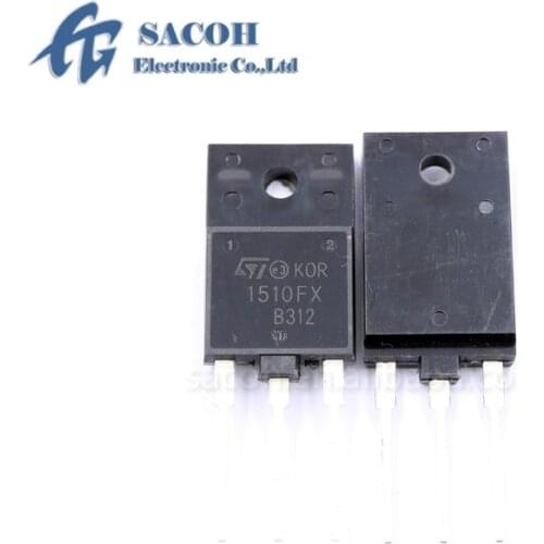 10Pcs ST1510FX 1510FX or ST8812FX or ST4460FX TO-3PF High voltage fast-switching NPN Po