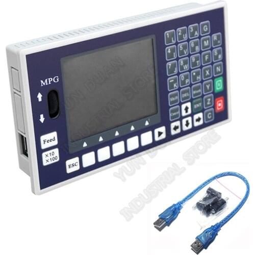 2 Axis XY G code CNC Motion Controller 3.5" 400KHz MPG Offline Independent Driver for Stepper Servo Motor Engraving Router