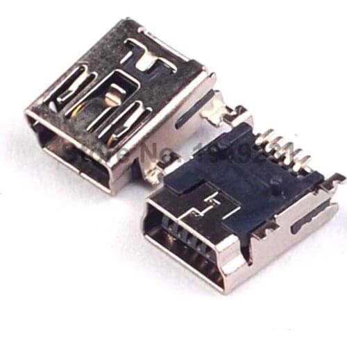 200PCS 5-Pin Female Mini B USB SMD 5 PIN Socket Connector