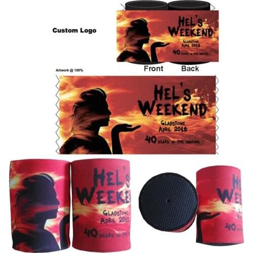 400pcs/lot Customized LOGO Stubby Holders Can Coolers Insulated Stubby Beer For Food Wine Cooler Neoprene For Wine Beer Food