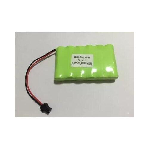 Free shipping 7.2V AA Ni-MH 2000mAh Battery Pack Rechargeable battery with SM connector