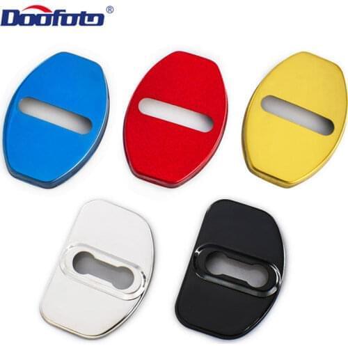 Car Door Lock Cover Auto styling Accessories For Audi Seat Skoda Cupra Volkswagen Jetta MK5 MK6 Golf 5 6 7 Scirocco CC Passat
