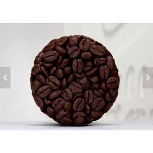 Free shipping Coffee beans shaped silicone soap mold fondant Cake decoration mold Handmade soap mold