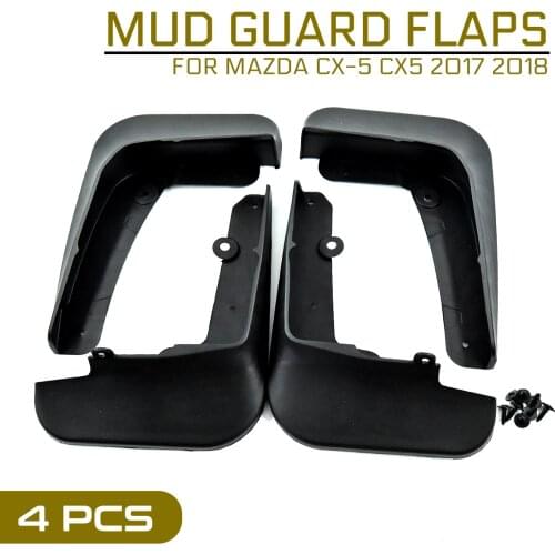 Mud Flaps Car Fender Flares Mudflaps Splash Guards Accessories for Mazda CX-5 CX5 2017 2018 Mudguards