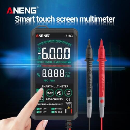 ANENG Digital Multimeter Audible Continuity True RMS Backlit Autoranging Multimeter AC/DC Voltage Tester Capacitance Meter