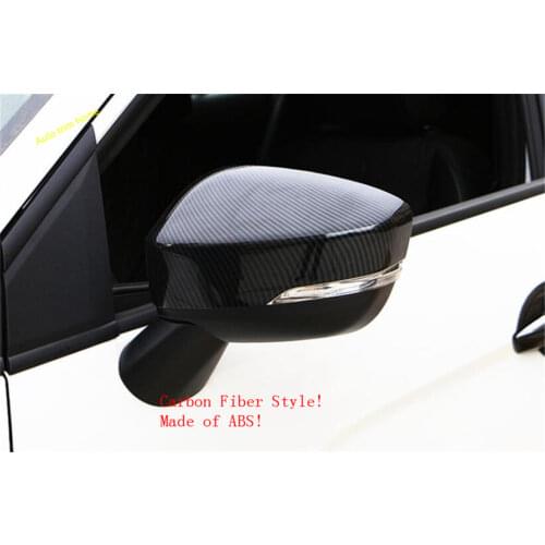 Lapetus Outside Car Door Rearview Mirror Decoration Cover Trim 2 Pcs ABS Fit For Mitsubishi Eclipse Cross 2018 2019 2020 2021