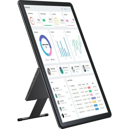 Eviciv y 15.6" Portable Monitor Touchscreen Display 5 Point Multi-Touch IPS Pannel 1920*1080 Full HDR Foldable Stand For Laptop