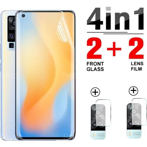 4 in 1 Hydrogel Front Film Not Glass For Vivo X50 Pro On VIVO x 50 50Pro Camera Protector Glass Safety Screen Full Cover Film
