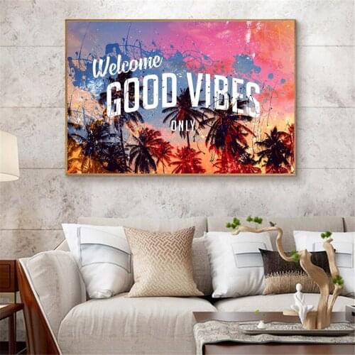 Tropical landscape Canvas Painting Posters and Print Nordic Fashion Wall Art Pictures For Living Room Bedroom Home Decor