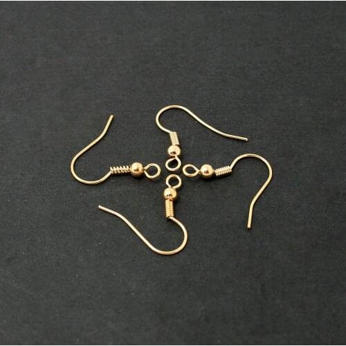 Top Selling 18*20mm Earring Hook Clasp 20pcs/lot Gold Earring Clasps Earring findings FRB001-19