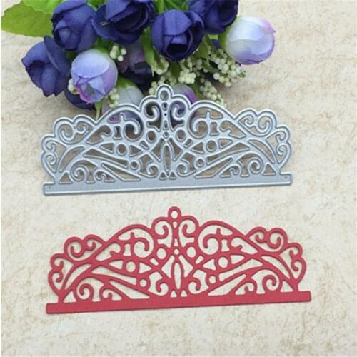 Metal cutting dies for Scrapbook album paper craft home decor embossing stencil template crown side margin dies