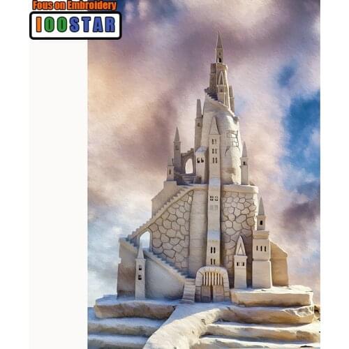 Full Drill Square/Round Diamond 5D DIY Diamond Painting Embroidery Cross Stitch "White Castle" Rhinestone Mosaic Painting Arts