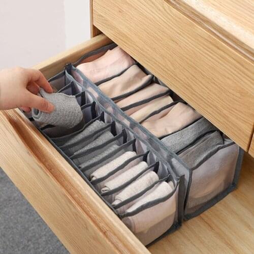 Bedroom Closet Organizer for Socks Underwear Organizador Storage Box Bra Foldable Drawer Organizer Divider Rangement Boxes Home