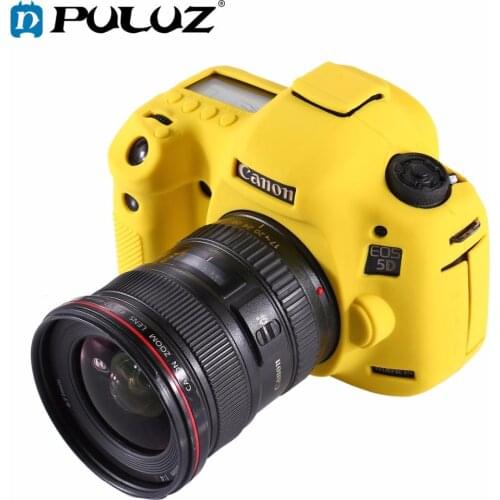 PULUZ Cover Case For Canon EOS 5D MarkIII/5D3 Soft Silicone Rubber Camera Protective Body Cover Case Skin Camouflage Camera bag