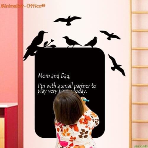 Removable Vinyl Draw Blackboard Stickers Wall Chalk Board Multifunction Erasable Learning Chalkboard School Office Supplies