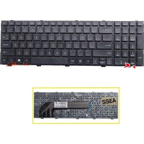 SSEA New Laptop US Keyboard For HP probook 4540 4540S 4545 4545S 4740 4740S Black Keyboard Without Frame
