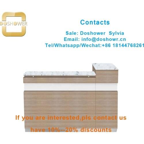 Reception desk wood with front desk counter reception for salon desk reception