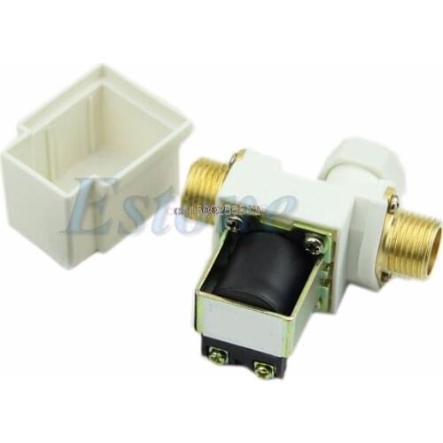Water Valve N/C DC 12V 0-0.8MPa 1/2" Electric Solenoid Valve for Water Air New