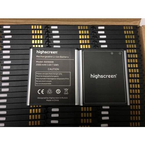 High Quality 2000mAh B2000B Battery For Highscreen WinWin win win B2000B martphone