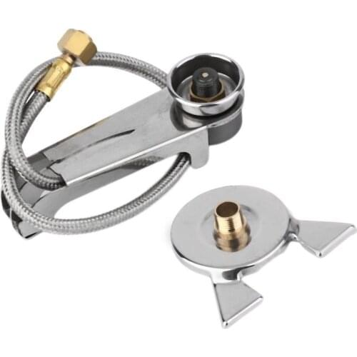 1 Set Picnic Camping Stove Split Converter Connector Gas Tank Adapter InCldue Box Hot sale Well Sell Drop Shipping